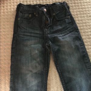 Boys distressed jeans, size 6 slim